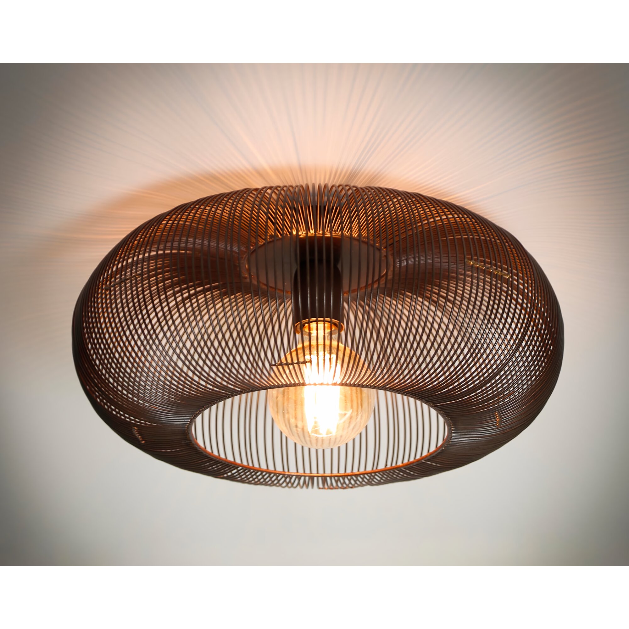 designline »Copper Twist« Pendellampe 43x20x43 cm