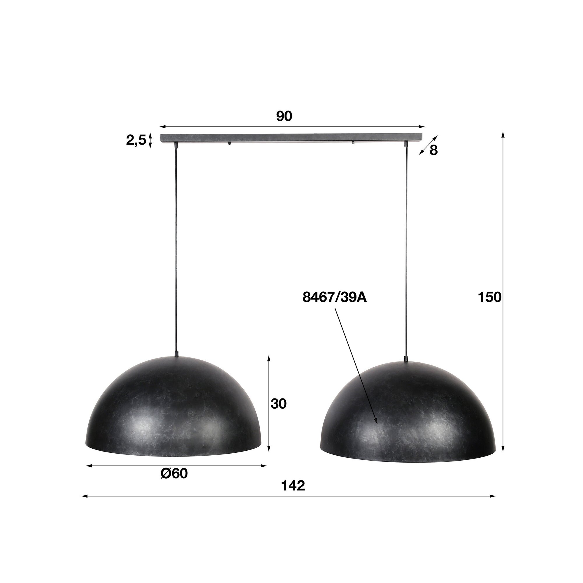 designline »Dome« Hängelampe