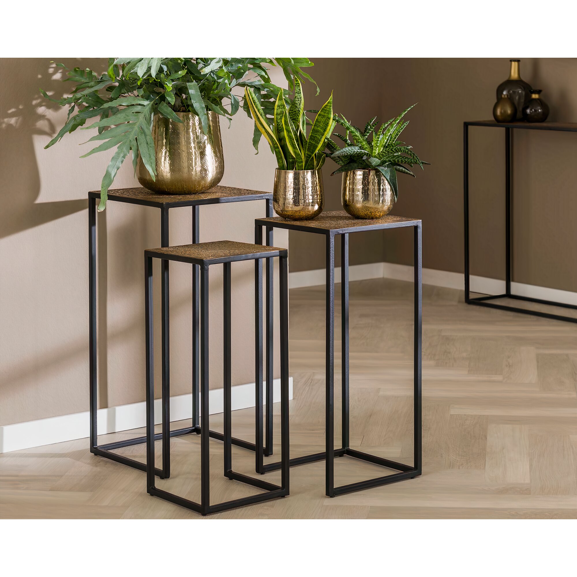 designline »metallic« Blumentisch