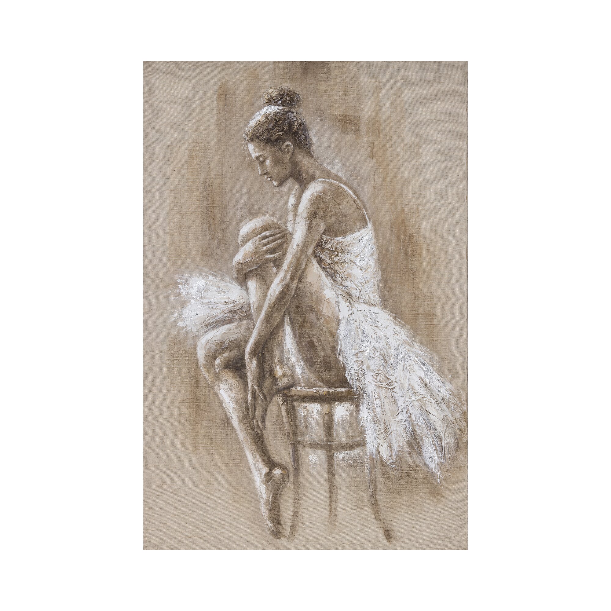 die Faktorei »Ballerina sitzend« Wandbild