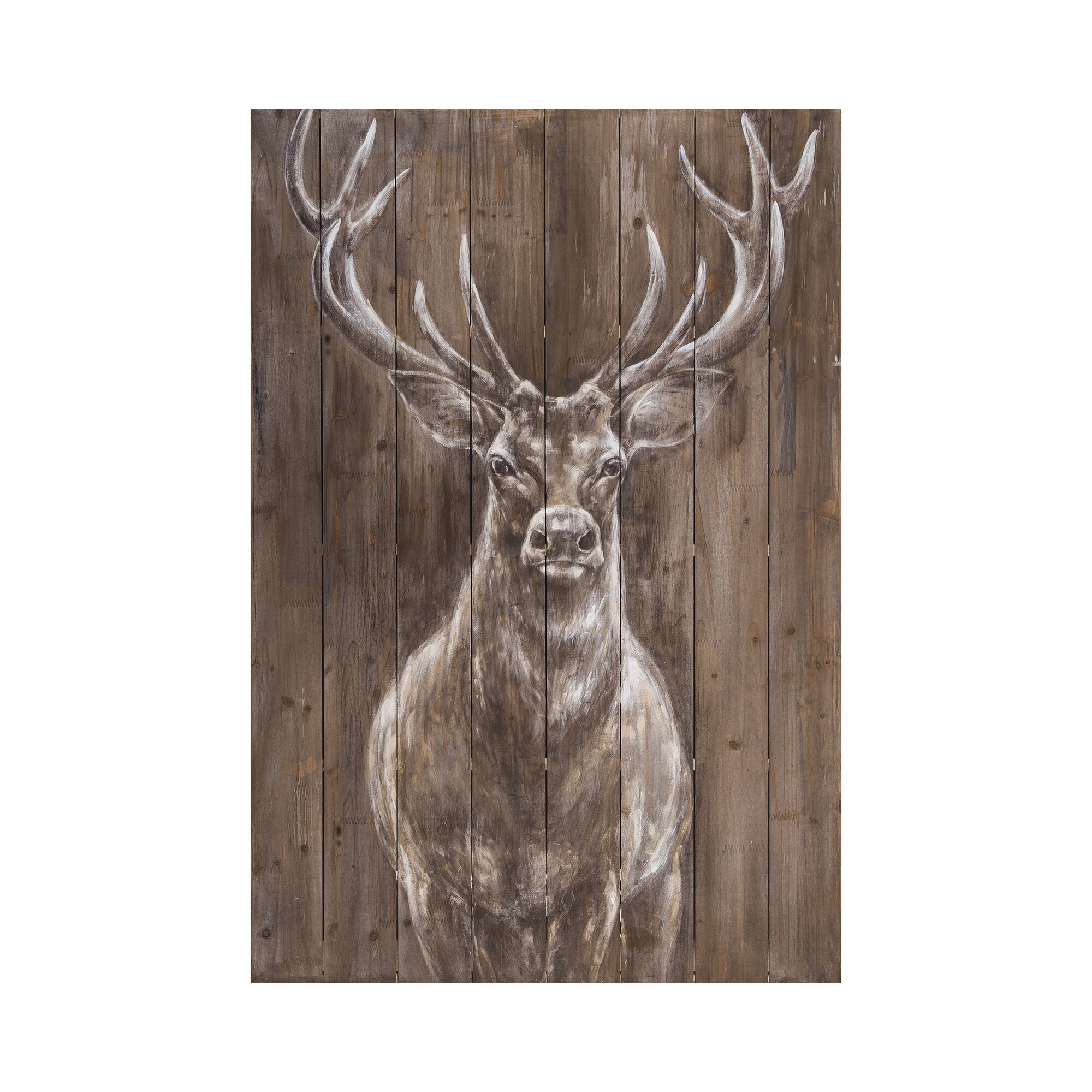 die Faktorei »Hirsch« Wandbild auf Holz