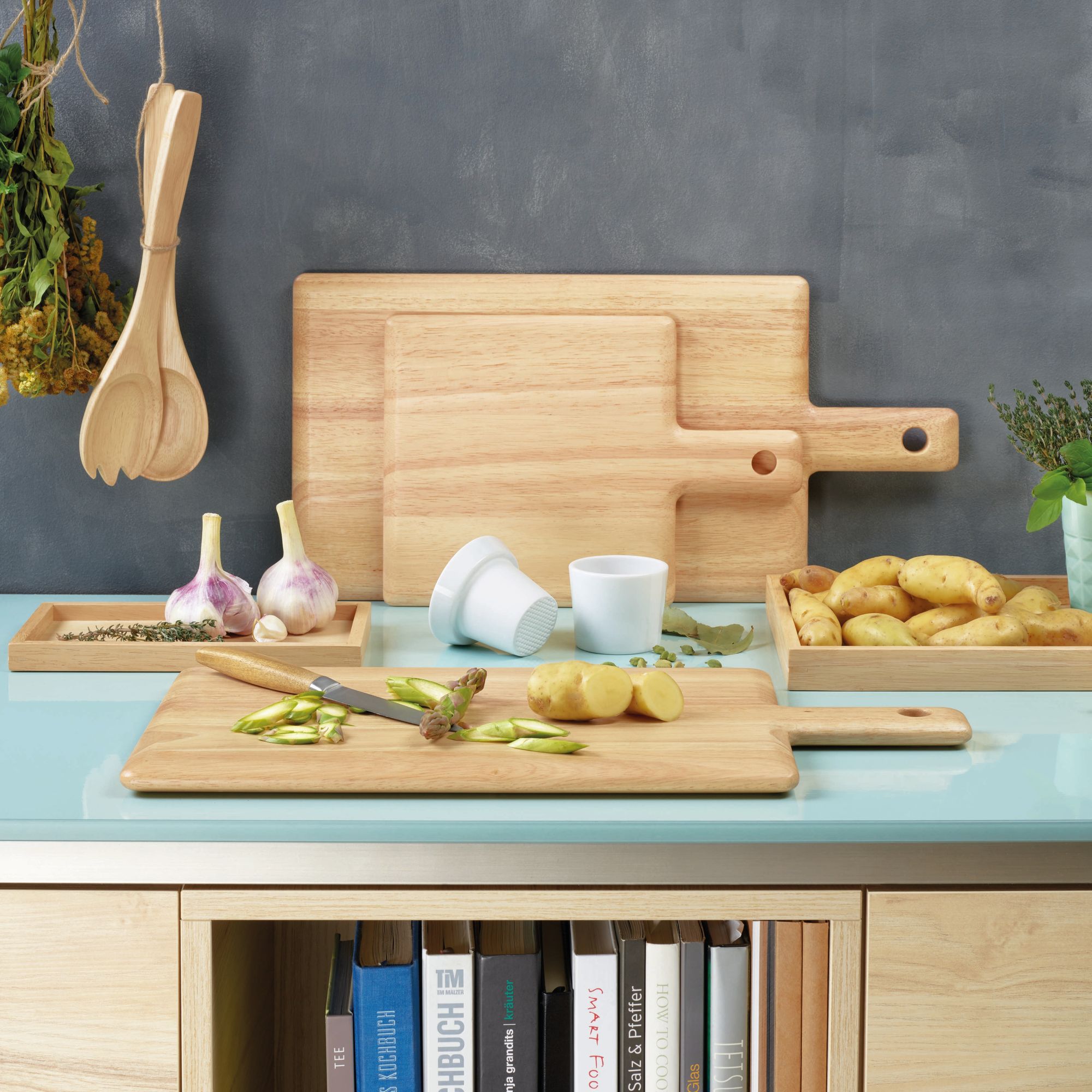 ASA Selection »Wood« Salatbesteck natur