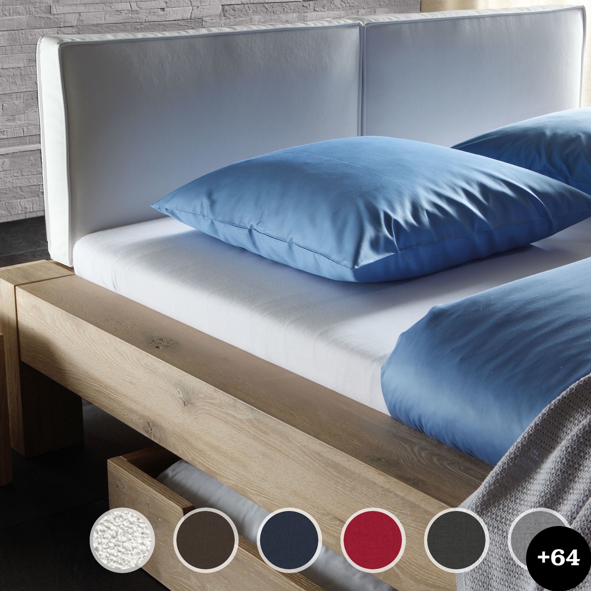 Hasena Oak-Line Wild Kopfteil Dorma 180 cm / PK3 Campos 372 blanc