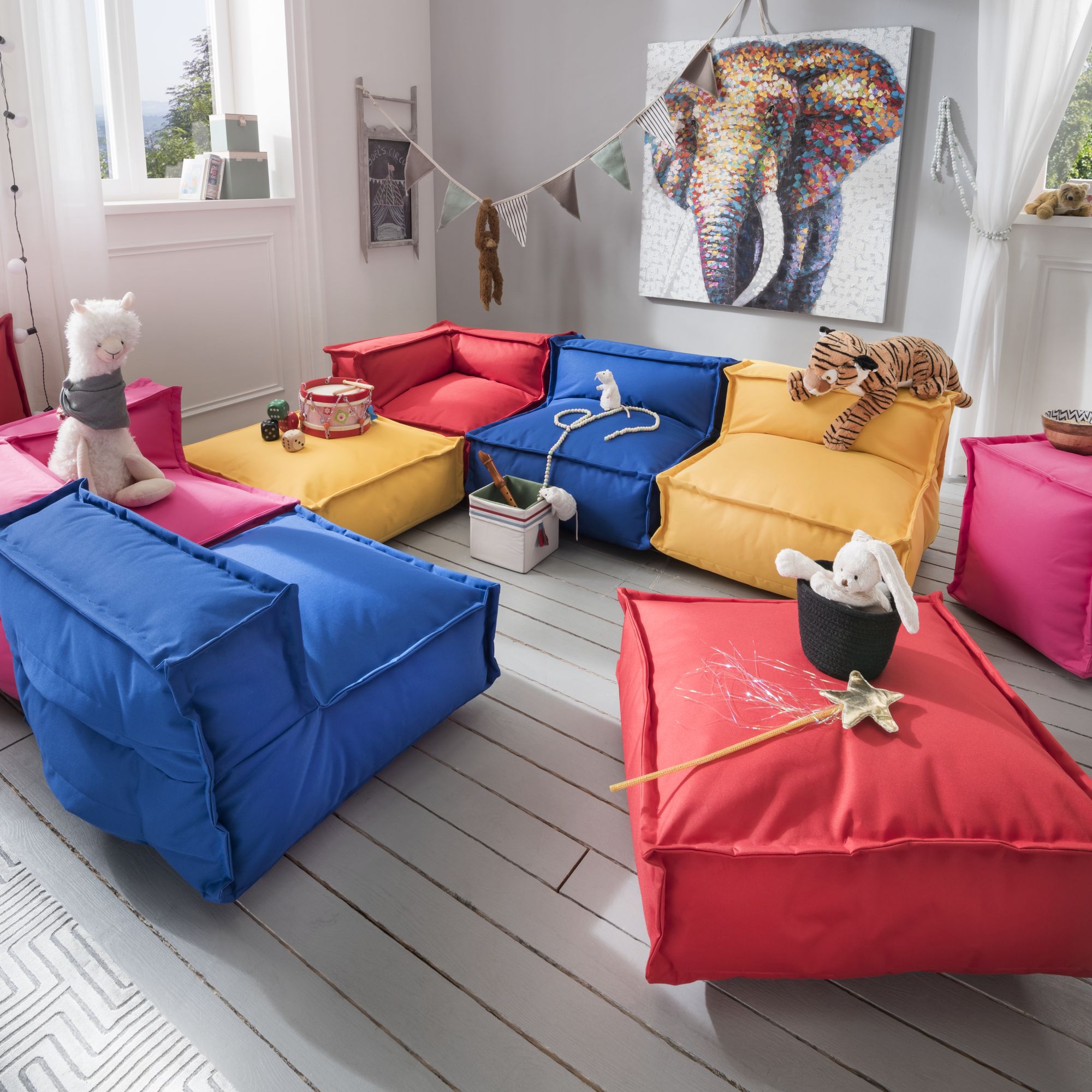 INFANSKIDS »My Cushion – New Edition« Sitzkissen Eckteil / pink