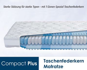 Diamona Compact Plus Taschenfederkern Matratzen XXL_100000437 1