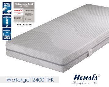 Hemafa Watergel 2400 7-Zonen--Matratze bei • slewo.com