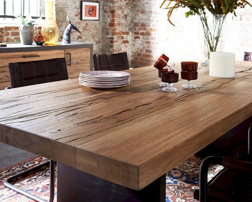 Bodahl Massivholz Esstisch Rustic Oak Lucca Slewo Com