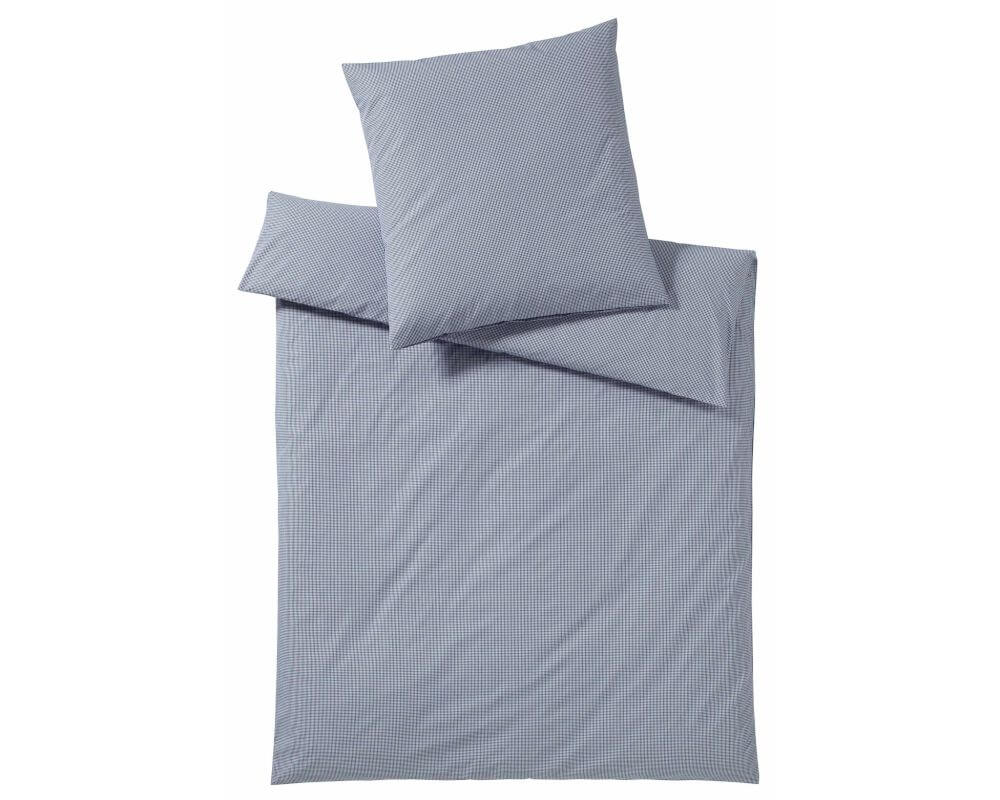 Elegante Web-Perkal Bettwäsche Vichy Marine 7041-02 ...