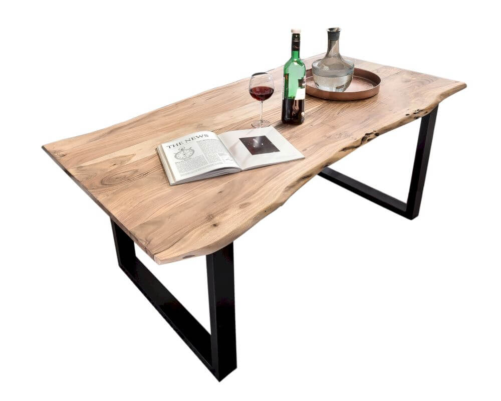 SIT Tops & Tables Esstisch Akazie Baumkante Slim • slewo.com