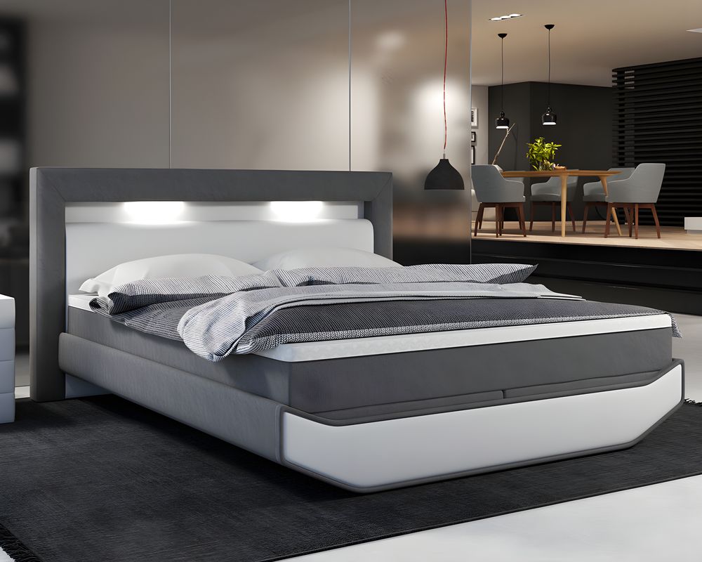 Salesfever Barcelona Boxspringbett Weissgrau Slewo Com