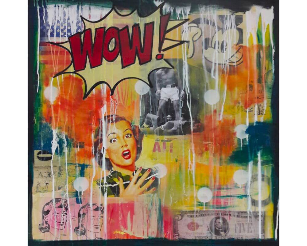 Die Faktorei Leinwand Bild Art Comic Wow 2 Slewo Com