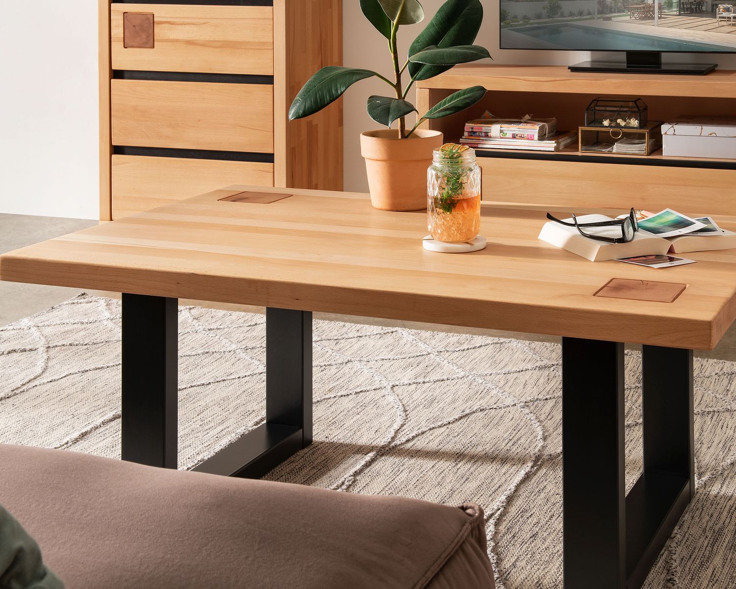 3S Frankenmöbel »Cara« Massivholz Couchtisch