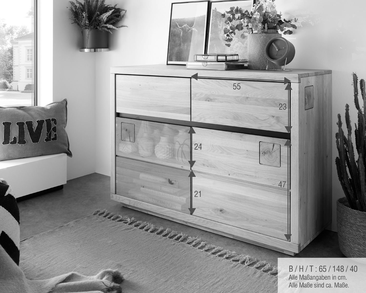 3S Frankenmöbel »Cara« Massivholz Sideboard I