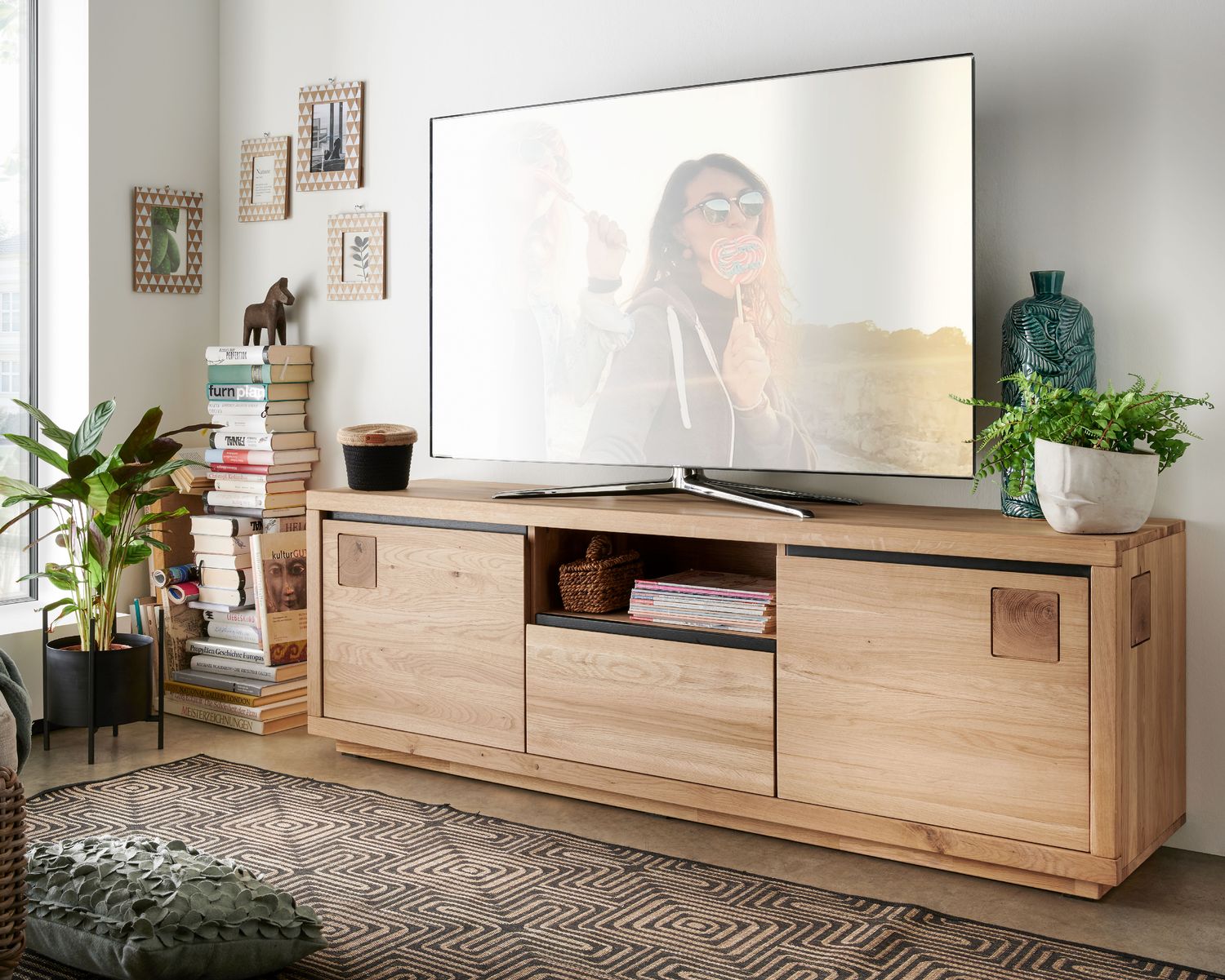 3S Frankenmöbel »Cara« Massivholz TV-Kommode II