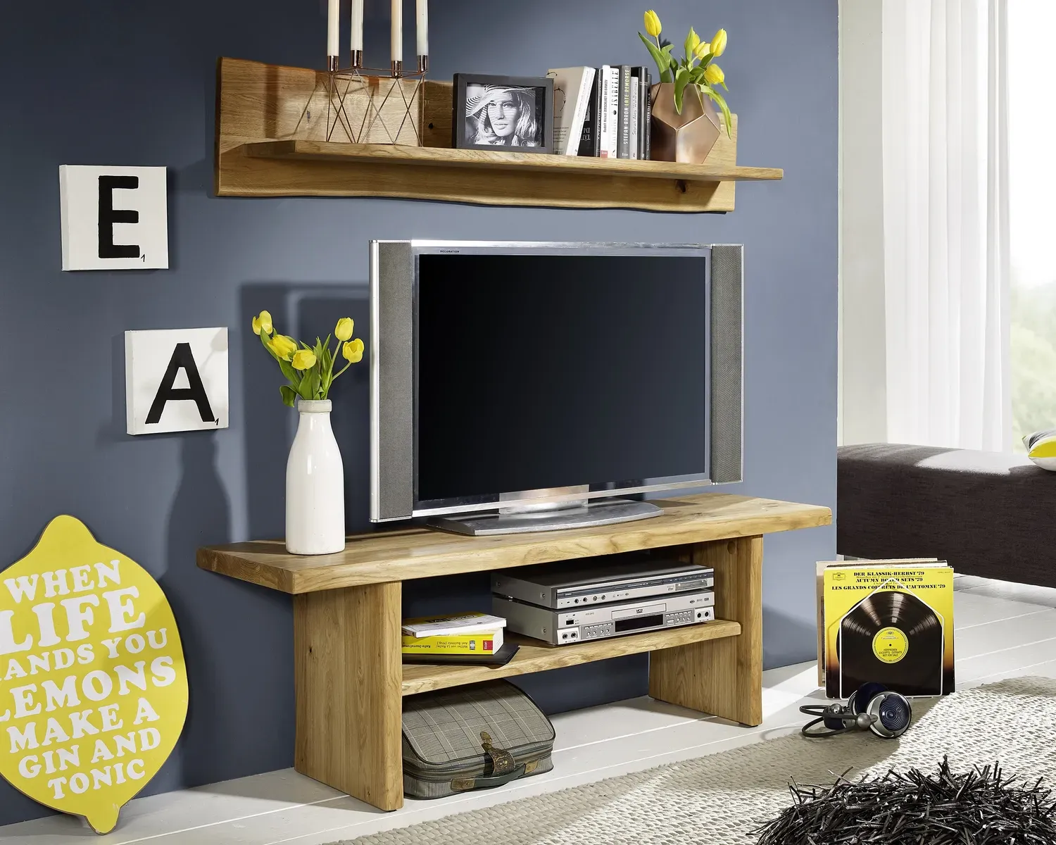 3s Frankenmobel Wildeiche Tv Bank Zingst Slewo Com
