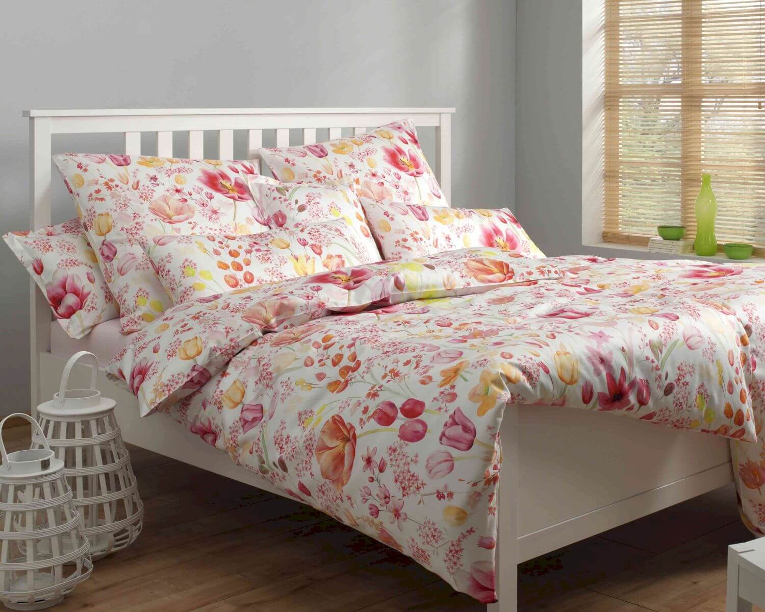 Elegante Jersey Bettwäsche - Poesie Fleuri - 3450-01 ...