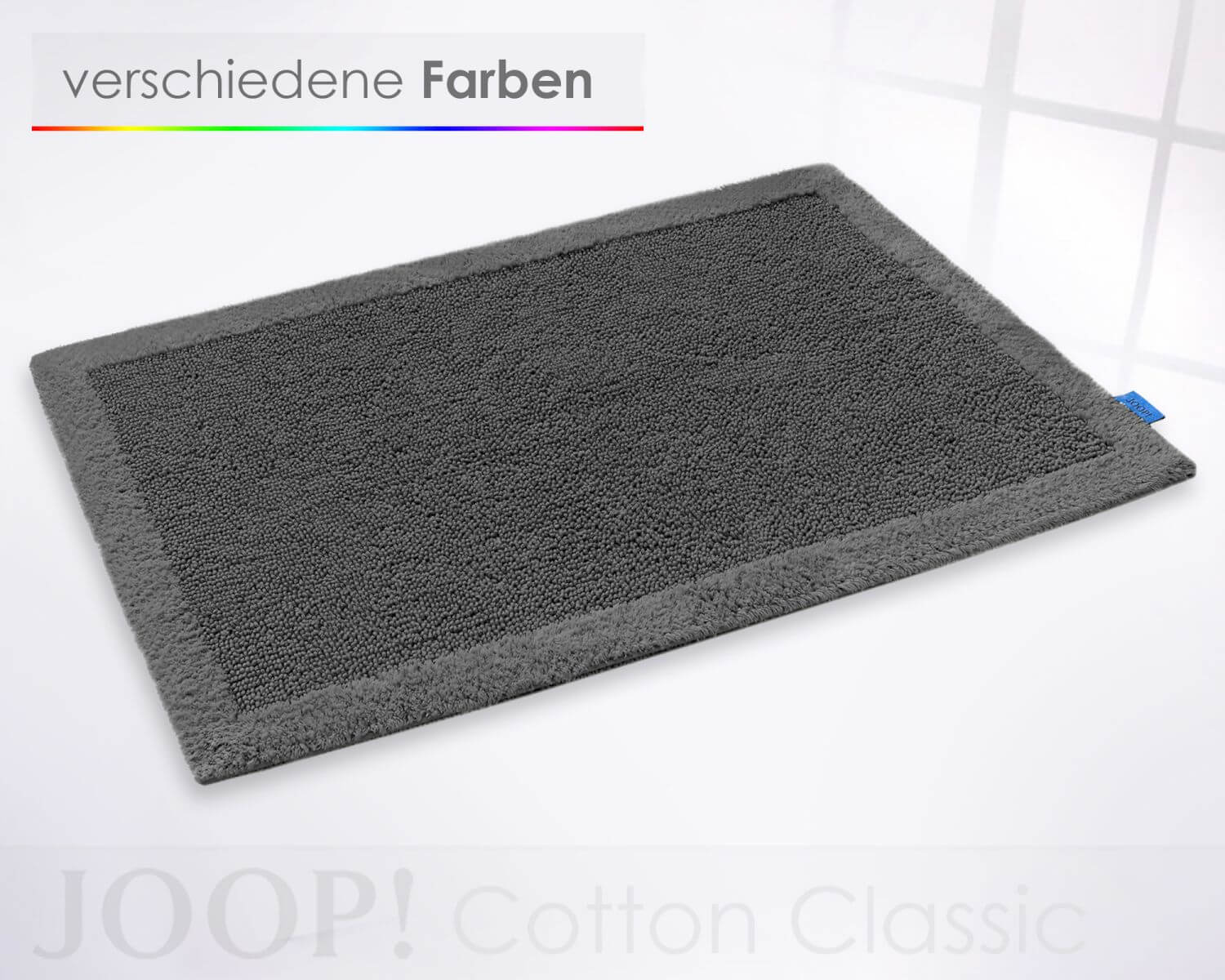 59 cotton classic badteppich 60x90 cm 334 basalt