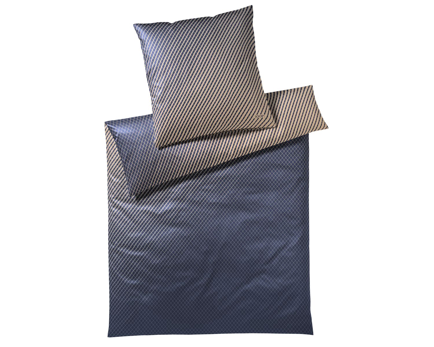 Home Fab Demi Bettwäsche-Set Aus Samt In Silber -  Produktbild-Vorschau 1