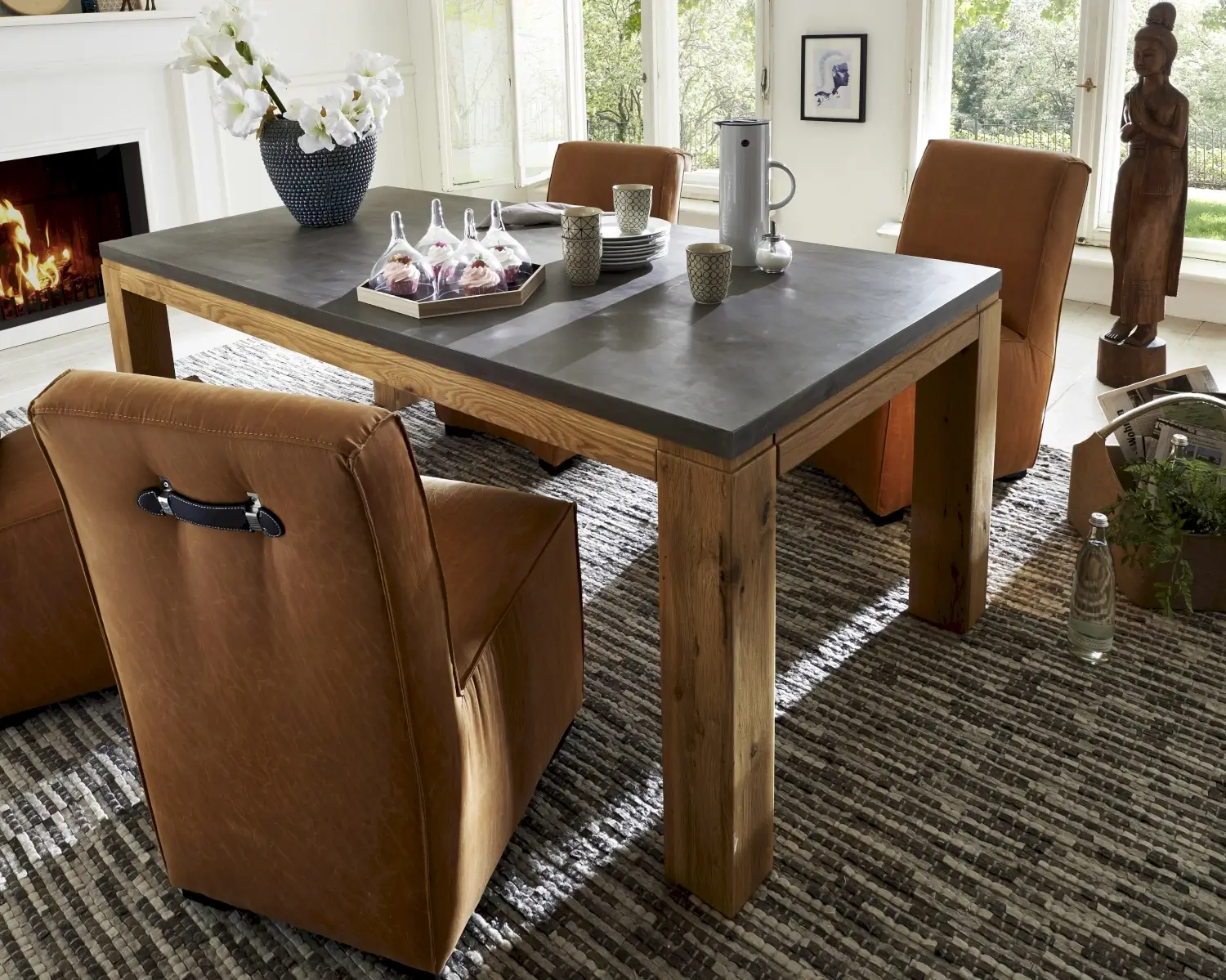 Massivholz Beton Esstisch Pigro Bestellen Slewo Com