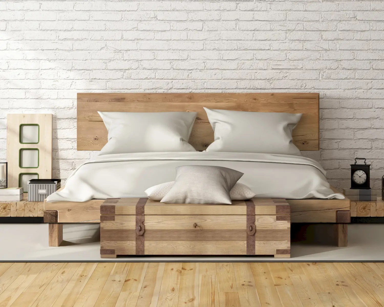 Massivholz Hagar Wildeiche Balkenbett Slewo Com