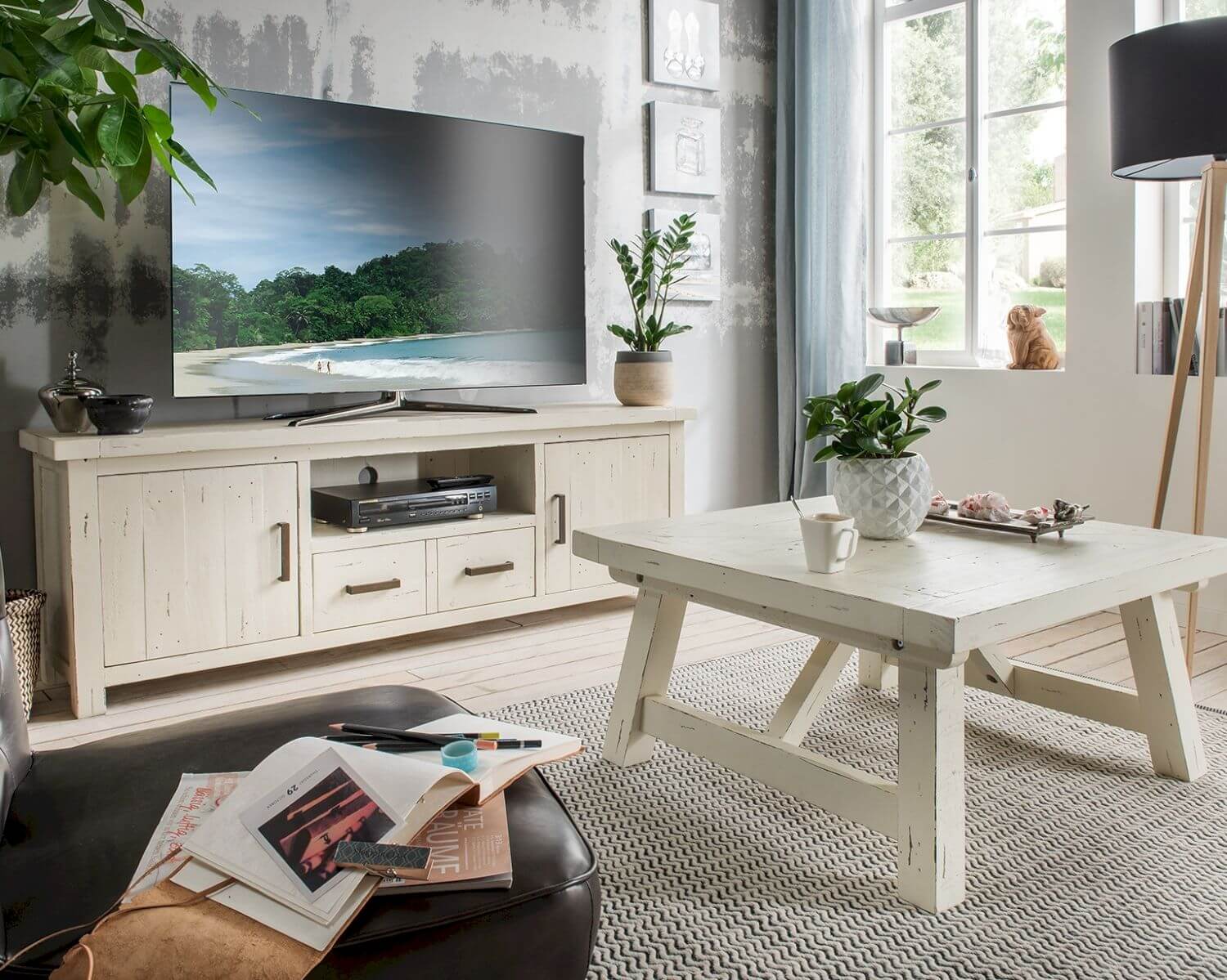 Massivholz History Pine TV-Lowboard kaufen • slewo.com