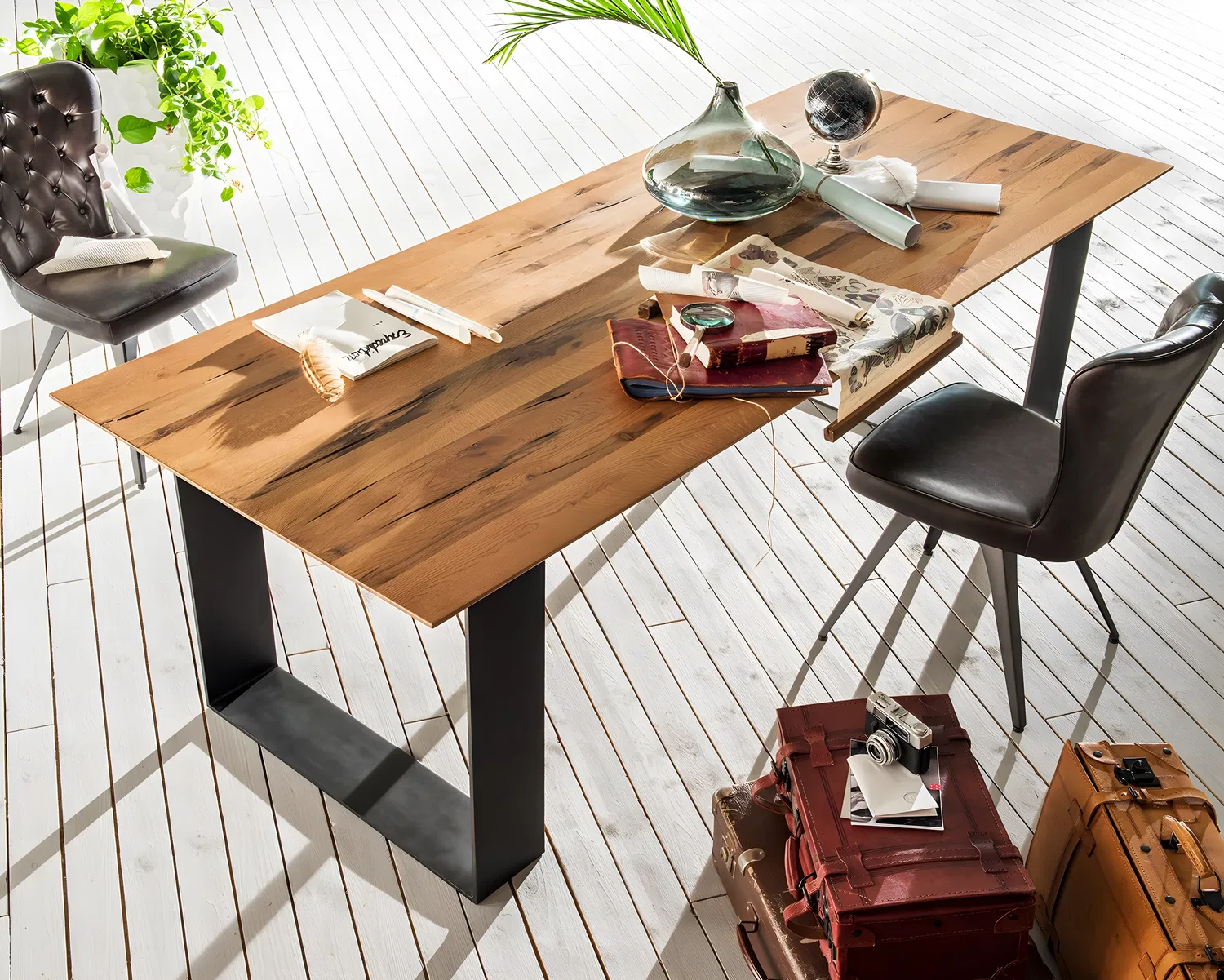 Massivholz Tabula Rasa Esstisch Genf Bei Slewo Com