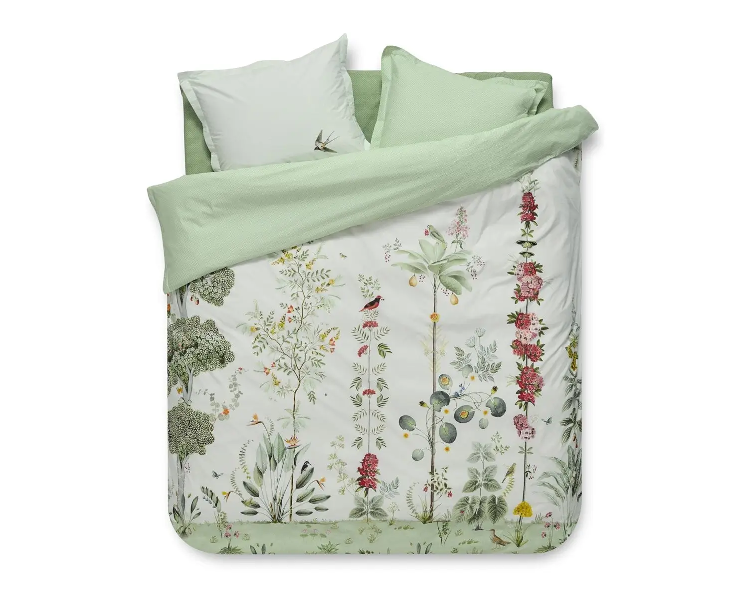 PIP Studio Bettwäsche Berry Bird Pink 2-teilig 135x200cm 80x80cm
