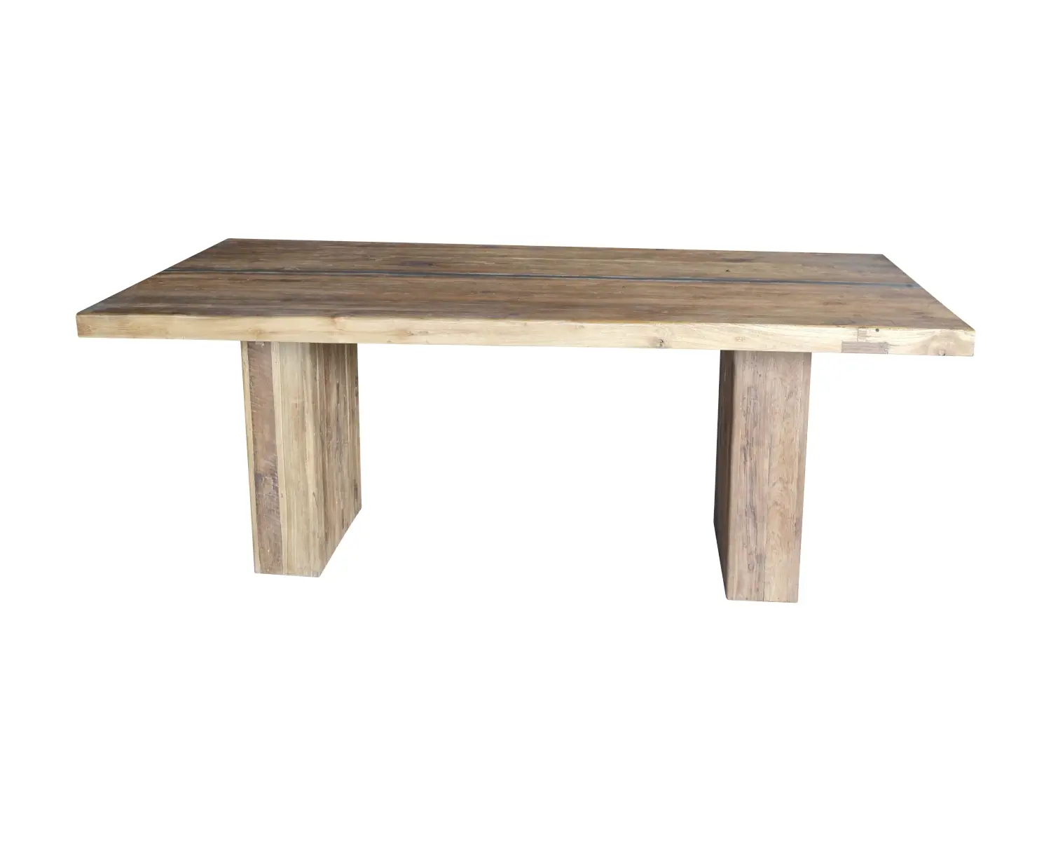Sit Banda Teak Esstisch Mit Eisenband Bei Slewo Com