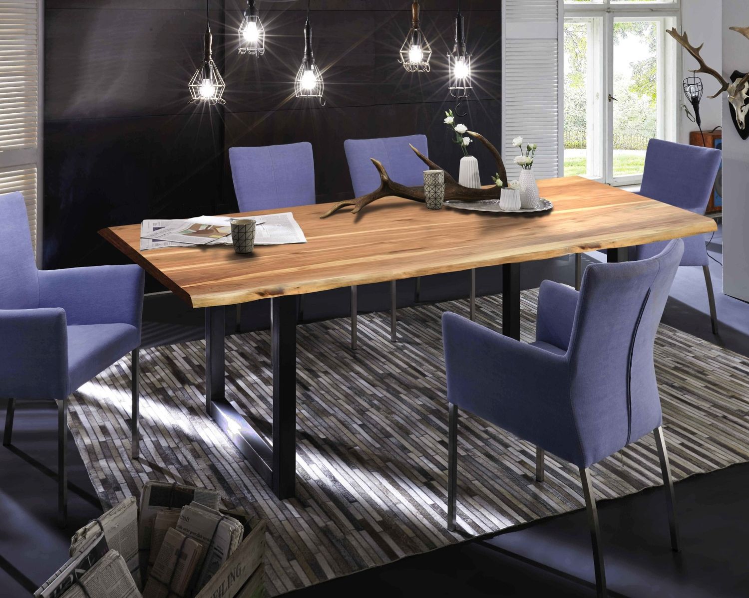 SIT Baumkante Massivholz Esstisch kaufen • slewo.com