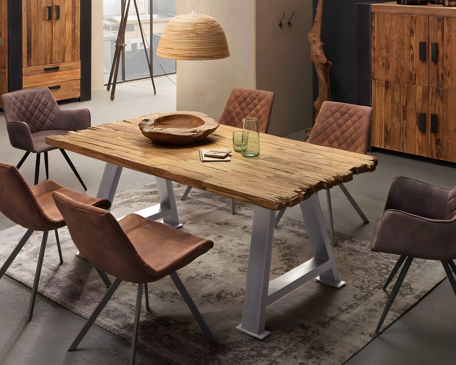 SIT Croco Teak Massivholz Esstisch kaufen • slewo.com