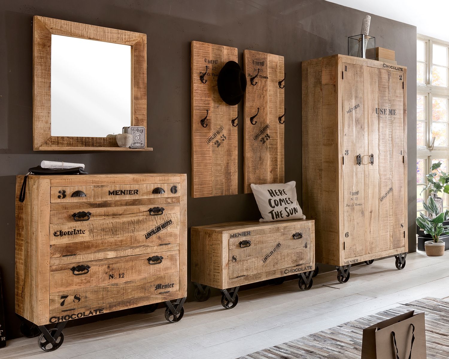 SIT »Rustic« Mango Schuhschrank • Massivholz kaufen!