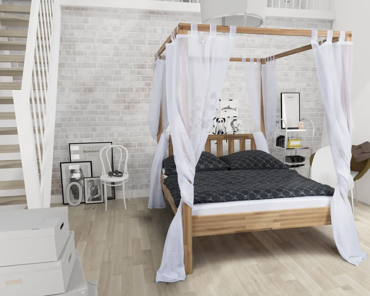 Schwarzwald Massivholz Himmelbett Karoline Slewo Com