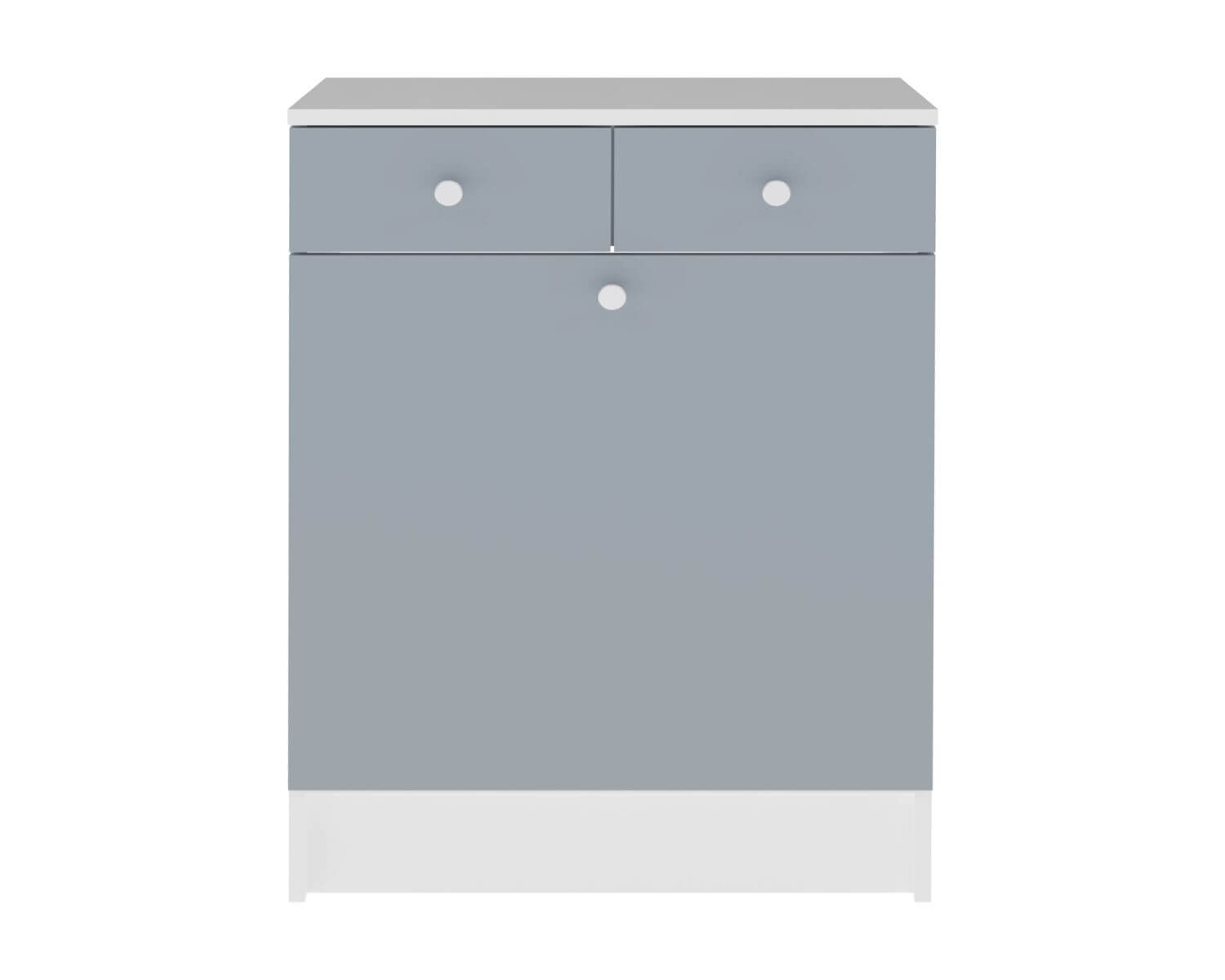 mit »Combi« • Grey Celadon Weiß Wäscheschrank TemaHome