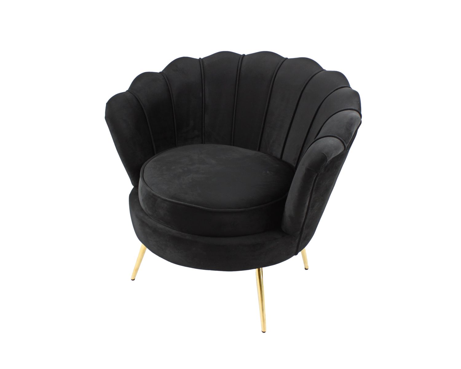 VOSS Design »Audrey« Samt Sessel schwarz