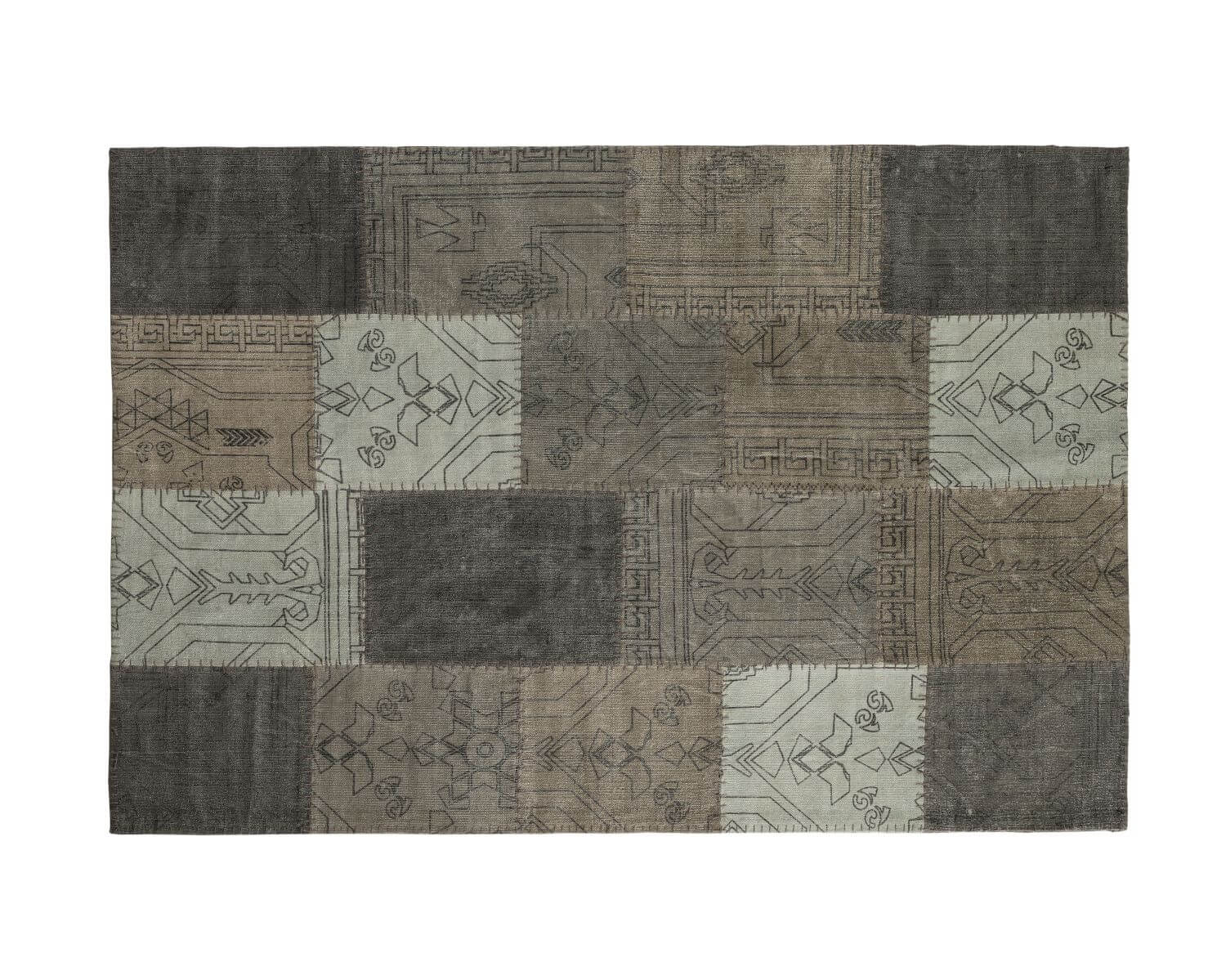 die Faktorei Vintage-Teppich Stone Patch multicolor-beige ...