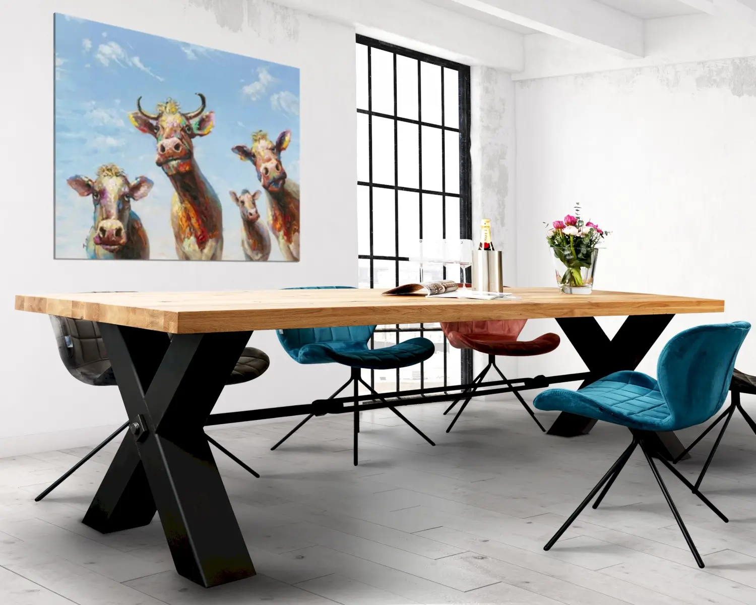 Dischlerei Factory Wildeiche Esstisch X Loft Slewo Com