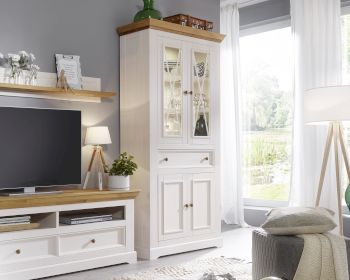 3S Frankenmöbel »Country« Massivholz Vitrine ll weiss Artikelbild 6
