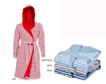 Esprit Striped Hoodie Bademantel Artikelbild 6