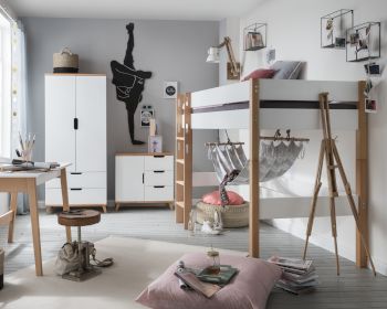 INFANSKIDS »Infanscolor« Kinderzimmer Mittelhochbett weiß Artikelbild 6