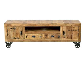 SIT »Rustic« Massivholz Mango Lowboard - 2 Türen, 2 Schubfächer Artikelbild 6