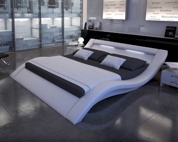 Salesfever »Wave« Polsterbett weiß mit LED Artikelbild 6