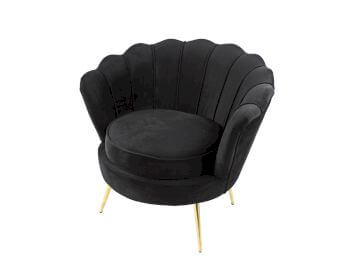 VOSS Design »Audrey« Samt Sessel schwarz Artikelbild 6