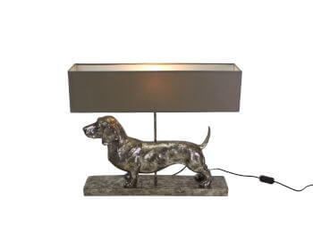 VOSS Design »Frank« Tischleuchte Dackel silber Artikelbild 6