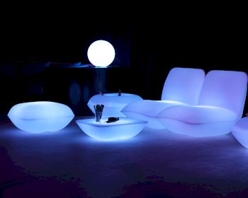 Vondom »PILLOW« Outdoor Lounge Hocker - LED - Beleuchtung Artikelbild 6