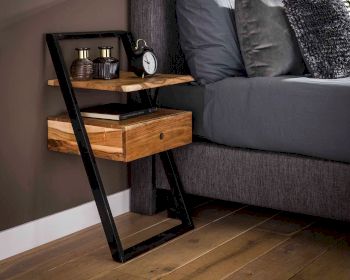 designline »Lean« Massivholz Nachttisch Artikelbild 6