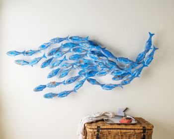 die Faktorei Deko-Wandobjekt "Fischschwarm" Blau Artikelbild 6