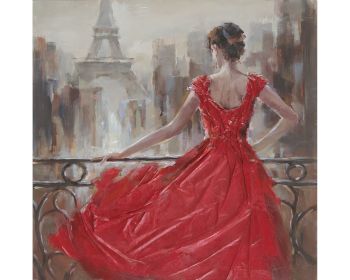 die Faktorei »Frau mit rotem Kleid« Wandbild Artikelbild 6