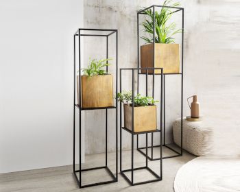 die Faktorei »Plant« Pflanzsäule antik-gold Artikelbild 6