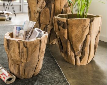 die Faktorei »Rustic« Teak Holztopf Artikelbild 6