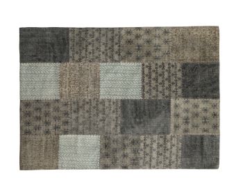 die Faktorei Vintage-Teppich "Stone Patch" multicolor-grau Artikelbild 6